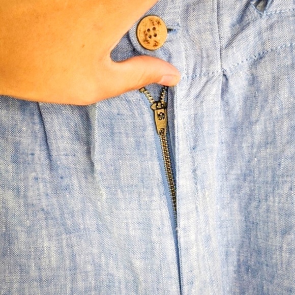 St. Tropez West Linen Paperbag waist shorts sz: XL - Picture 6 of 8